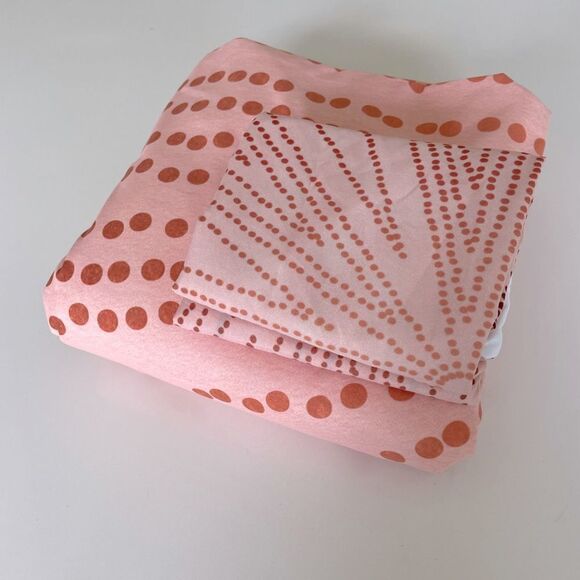 Polka Dot Twin Size Duvet Cover with Shams - Picture 1 of 5